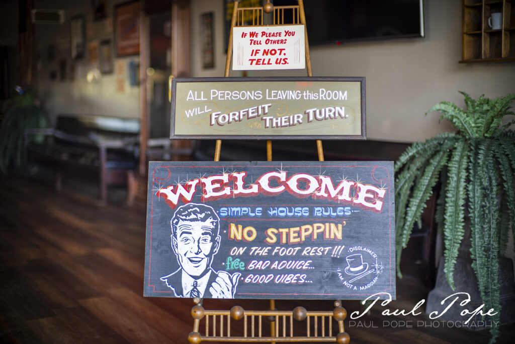 Photo of Paul's Barbershop signage